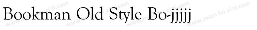 Bookman Old Style Bo字体转换